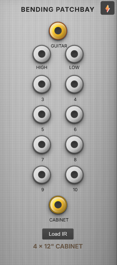 Bending Patchbay with IR Loader